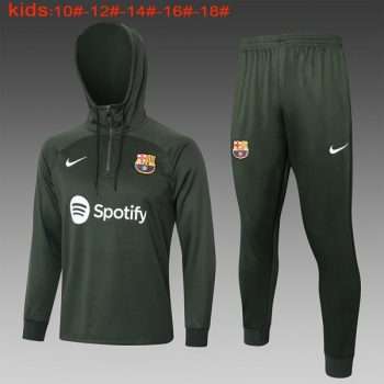 Sudadera Con Capucha Ninos FC Barcelona 2024 Verde