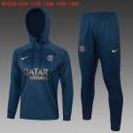 Sudadera Con Capucha Ninos Paris Saint Germain 2024 Azul