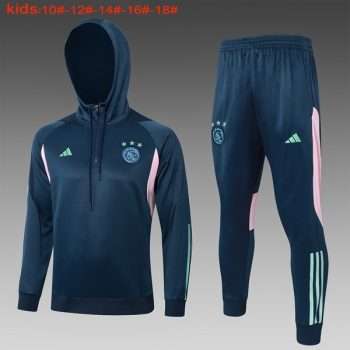 Sudadera Entrenamiento Ninos Ajax De Ámsterdam 2024 Azul