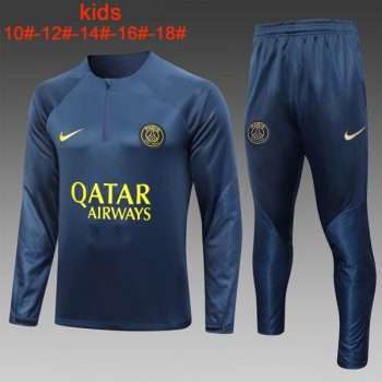 Sudadera Entrenamiento Ninos Paris Saint Germain 2024 Azul