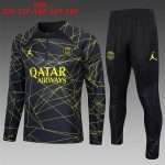 Sudadera Entrenamiento Ninos Paris Saint Germain 2024 Negro Amarillo