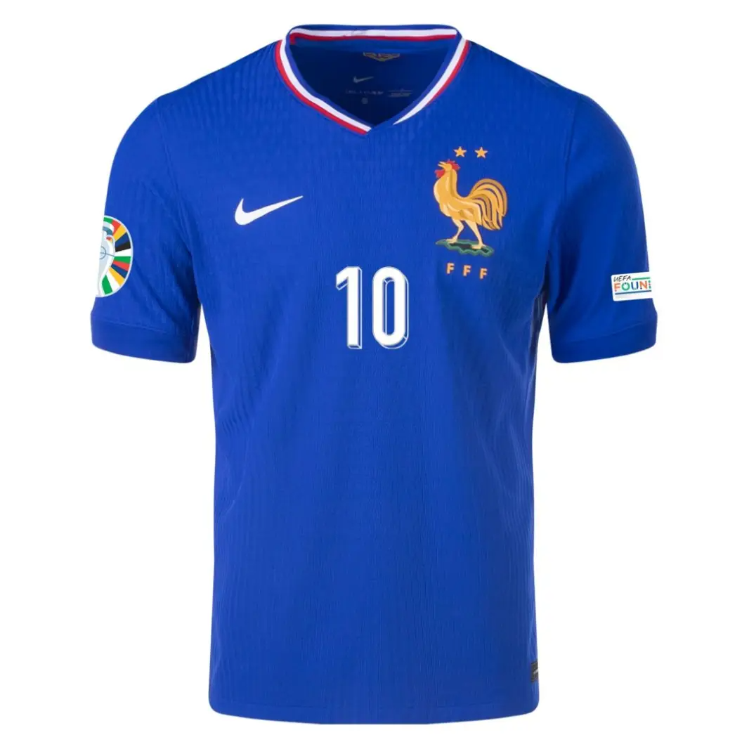 Kylian Mbappé NO.10 Camiseta Primera Francia Jugador Versión 2024_1