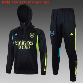 Sudadera Con Capucha Ninos Arsenal 2024 Negro