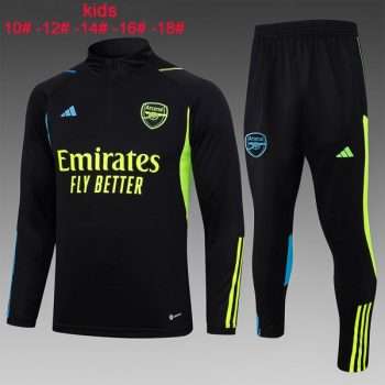 Sudadera Entrenamiento Ninos Arsenal 2024 Negro