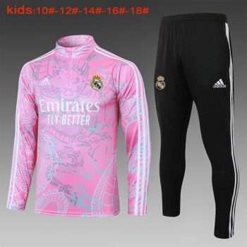 Sudadera Entrenamiento Ninos Real Madrid 2024 Rosa
