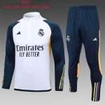 Sudadera Entrenamiento Ninos Real Madrid 24 Blanco Azul