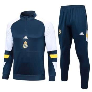 Sudadera Entrenamiento Real Madrid 2024 Azul Blanco