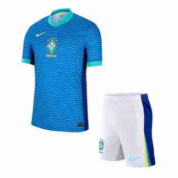 Camiseta Brasil Conjunto Niños Segunda 2024 2025