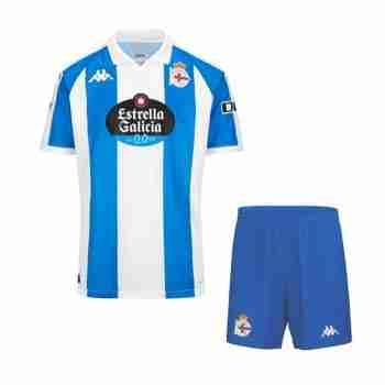 Camiseta Deportivo Coruña Conjunto Niños Primera 2024 2025
