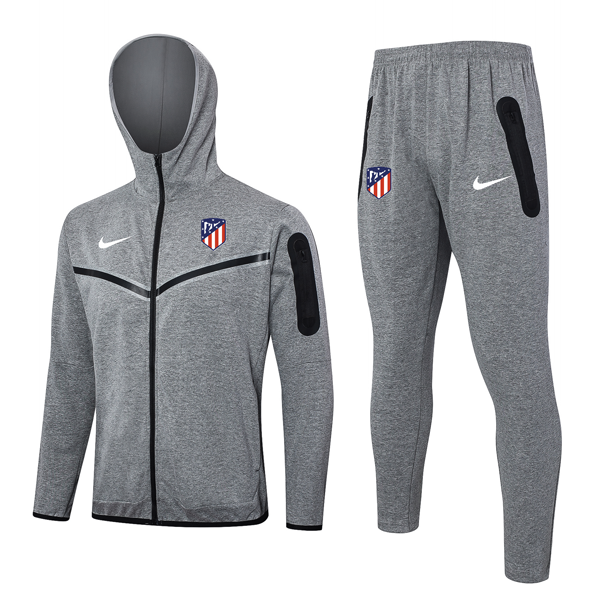 Chandal Con Capucha Atlético De Madrid 2024 2025 Gris