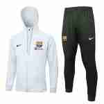Chandal Con Capucha FC Barcelona 2024 2025 Blanco