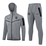 Chandal Con Capucha FC Barcelona 2024 2025 Gris Negro