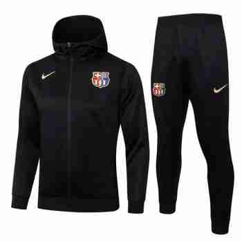 Chandal Con Capucha FC Barcelona 2024 2025 Negro