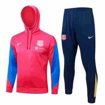 Chandal Con Capucha FC Barcelona 2024 2025 Rojo Azul