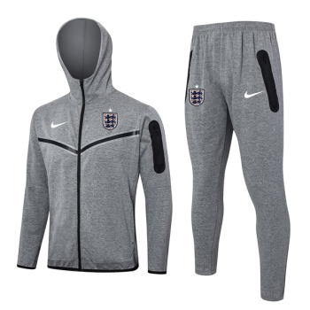 Chandal Con Capucha Inglaterra 2024 2025 Gris