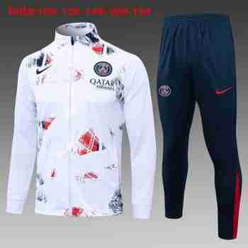 Chandal Ninos Paris Saint Germain 2024 2025 Blanco Rojo