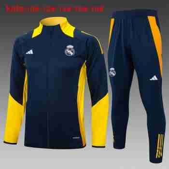 Chandal Ninos Real Madrid 2024 2025 Azul Amarillo