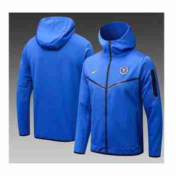 Chaqueta Con Capucha Chelsea 2024 2025 Azul