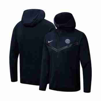 Chaqueta Con Capucha Paris Saint Germain 2024 2025 Azul