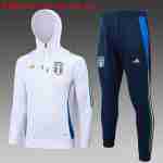 Sudadera Con Capucha Ninos Italia 2024 2025 Blanco