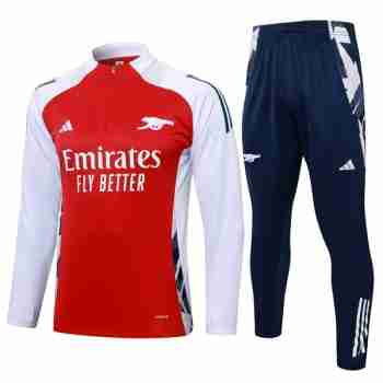 Sudadera De Training Arsenal 2024 2025 Rojo Blanco