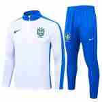 Sudadera De Training Brasil 2024 2025 Blanco Azul