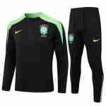Sudadera De Training Brasil 2024 2025 Negro Verde