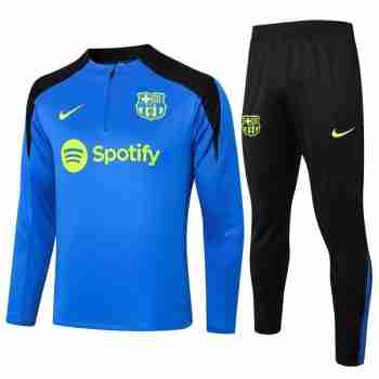 Sudadera De Training FC Barcelona 2024 2025 Azul Blanco