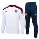 Sudadera De Training Inglaterra 2024 2025 Blanco Rojo