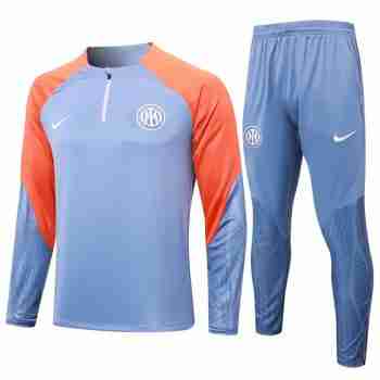 Sudadera De Training Inter Milan 2024 2025 Gris Naranja