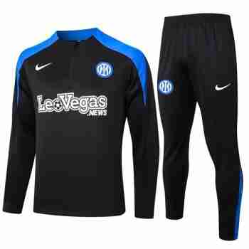 Sudadera De Training Inter Milan 2024 2025 Negro Azul