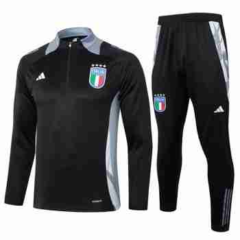 Sudadera De Training Italia 2024 2025 Negro Gris
