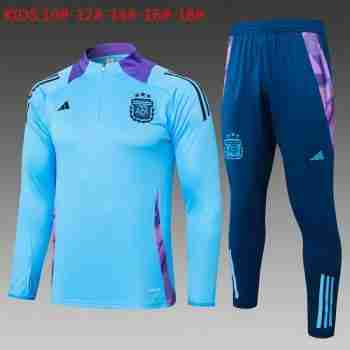 Sudadera De Training Ninos Argentina 2024 2025 Azul