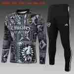 Sudadera De Training Ninos Arsenal 2024 2025 Negro Blanco