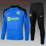 Sudadera De Training Ninos FC Barcelona 2024 2025 Azul Negro