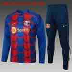 Sudadera De Training Ninos FC Barcelona 2024 2025 Azul Rojo