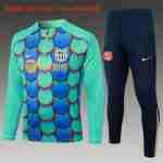 Sudadera De Training Ninos FC Barcelona 2024 2025 Verde Azul