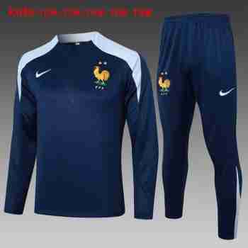 Sudadera De Training Ninos Francia 2024 25 Azul
