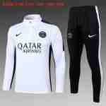 Sudadera De Training Ninos Paris Saint Germain 2024 2025 Blanco