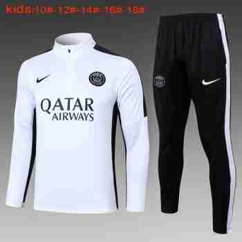 Sudadera De Training Ninos Paris Saint Germain 2024 2025 Blanco