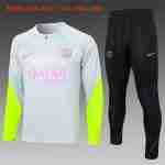 Ninos Sudadera De Training PSG 2024-2025 Gris Rosa
