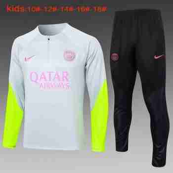 Sudadera De Training Ninos Paris Saint Germain 2024 2025 Gris Rosa