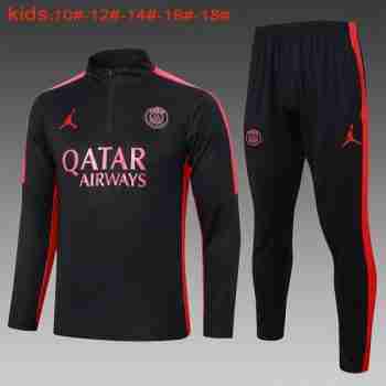 Sudadera De Training Ninos Paris Saint Germain 2024 2025 Negro Rosa