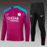 Sudadera De Training Ninos Paris Saint Germain 2024 2025 Purpura Rojo