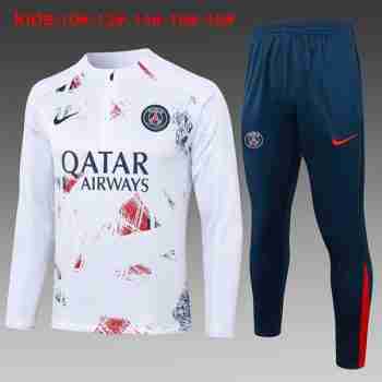 Sudadera De Training Ninos Paris Saint Germain 2024 2025 Rojo Blanco