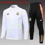 Niños Sudadera De Training Real Madrid 2024-2025 Blanco Gris 3