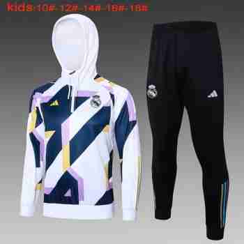 Sudadera De Training Ninos Real Madrid 2024 Blanco