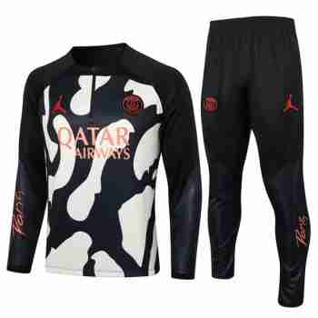 Sudadera De Training Paris Saint Germain 2024 2025 Negro Amarillo
