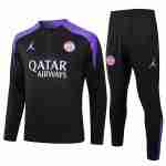 Sudadera De Training Paris Saint Germain 2024 2025 Negro Purpura