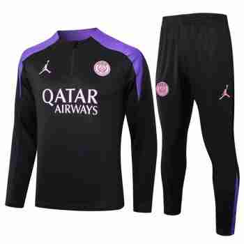 Sudadera De Training Paris Saint Germain 2024 2025 Negro Purpura
